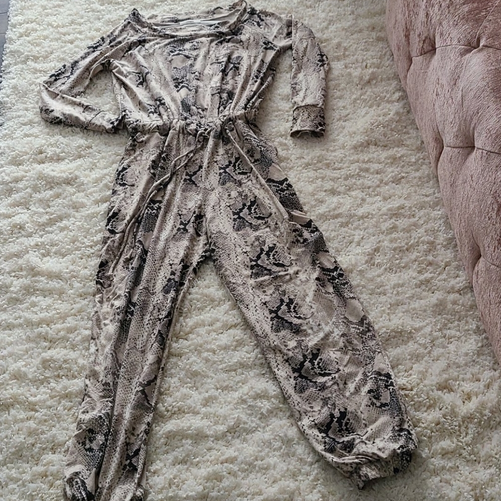 New Snake print one piece